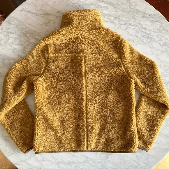 L.L. Bean Women's Bean's Sherpa Fleece Jacket XXS Reg Antique Gold - Picture 5 of 13